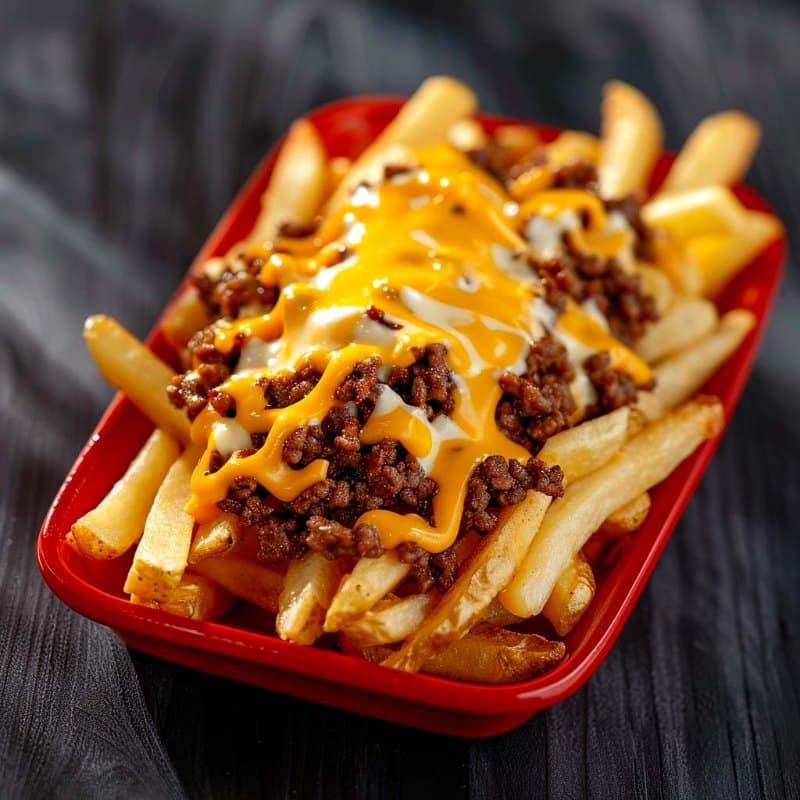Cheeseburger fries