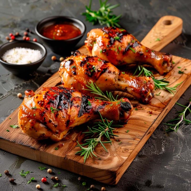 Grilled drumsticks