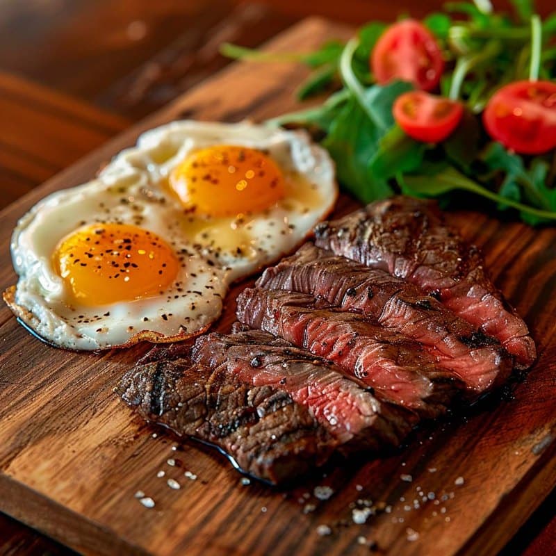 125g Steak and Eggs