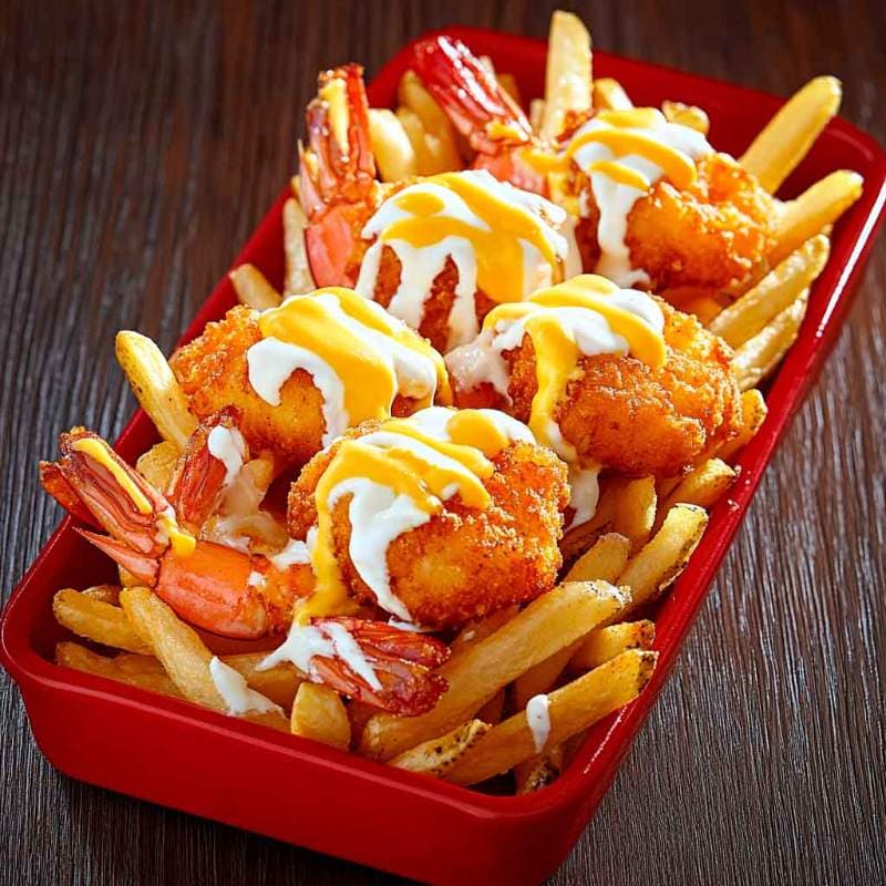 Crispy shrimps fries