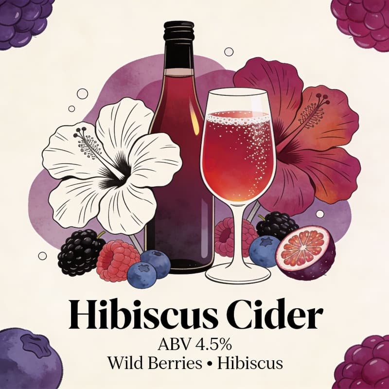 Hibiscus Cider (18+)