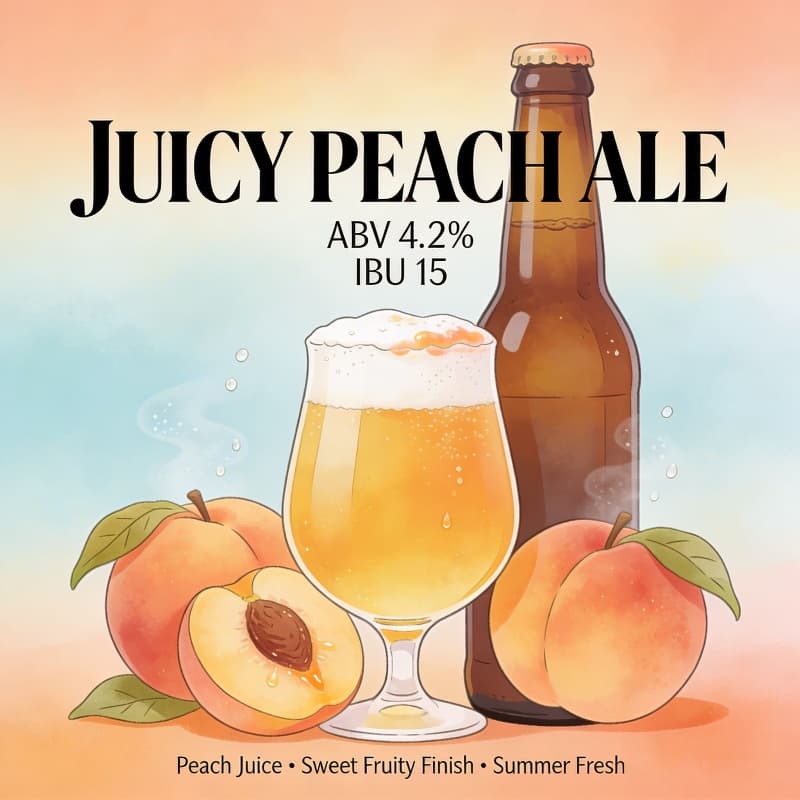 Juicy peach ale (18+)
